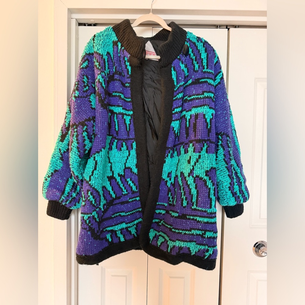 Acer Women's Vibrant Purple and Teal Teddy Jacket